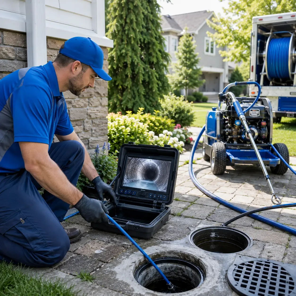 Outdoor drain cleaning professionals serving Belden, MS